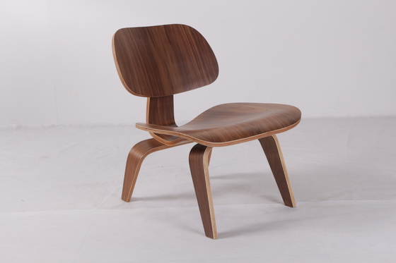 Eames Plywood Walnut Replica Dining Chairs Low Lounge With Wooden Legs