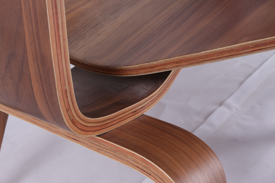 Eames Plywood Walnut Replica Dining Chairs Low Lounge With Wooden Legs