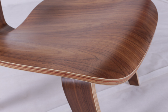 Eames Plywood Walnut Replica Dining Chairs Low Lounge With Wooden Legs