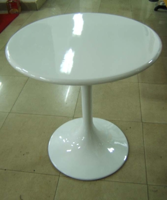 Danish Style Bar Height Dining Table , Marble Top Round Tulip Pub Style Table