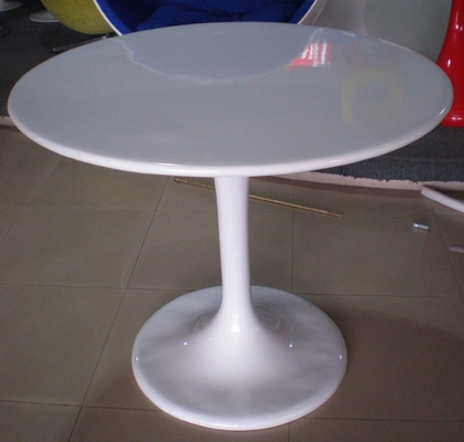 Danish Style Bar Height Dining Table , Marble Top Round Tulip Pub Style Table