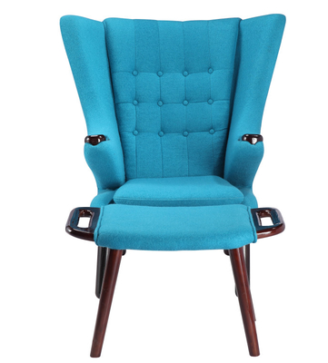 Cashmere Papa Bear Chaise Lounge Chair , Organic Design Upholstered Chaise Lounge