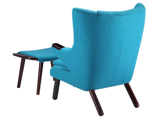 Cashmere Papa Bear Chaise Lounge Chair , Organic Design Upholstered Chaise Lounge