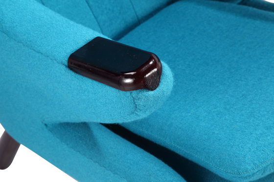 Cashmere Papa Bear Chaise Lounge Chair , Organic Design Upholstered Chaise Lounge