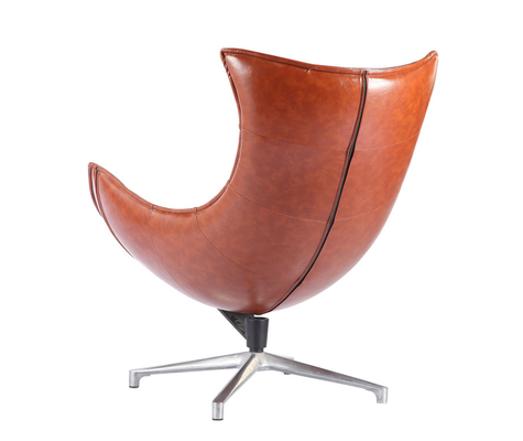 Rotating Lobster Leather Swivel Lounge Chair 100*100*120cm Various Colors