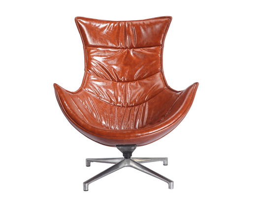 Rotating Lobster Leather Swivel Lounge Chair 100*100*120cm Various Colors