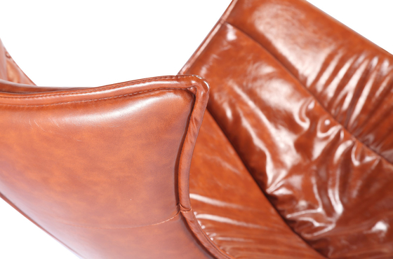 Rotating Lobster Leather Swivel Lounge Chair 100*100*120cm Various Colors