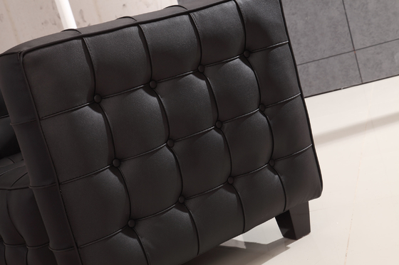 Designer Sofa Living Room Kubus Black Sofa Furniture Set Luxury Leather Sofa