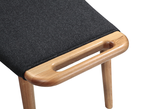 Danish Design Black Cashmere Replica Chair Papa Bear Chair and Ottoman