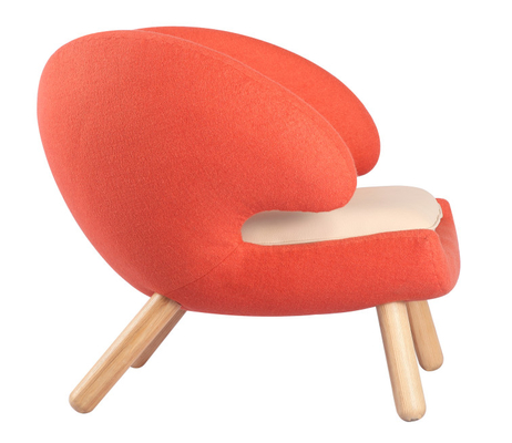 Fiberglass And Foam Solid Wood Legs Pelican Chair For Dining Room