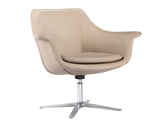 Fancy Modern Leisure Chair Fiberglass + PU + Stainless Steel Material