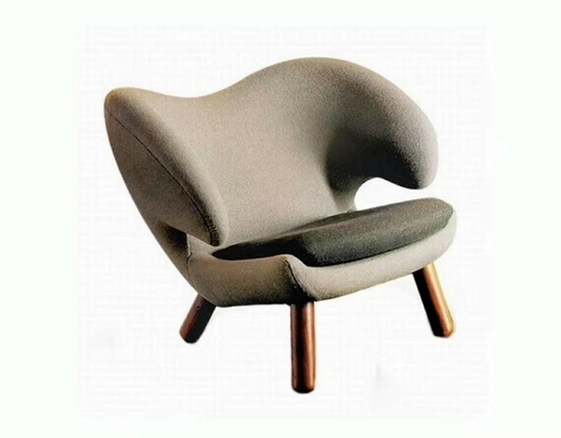 Modern Furniture Colorful Style Fabric Dining Chair Wood Base For House