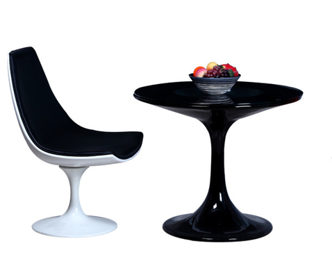 Reproduction Living Room Furniture Full Fiberglass Swivel Tulip Chairs 1 Year Warranty